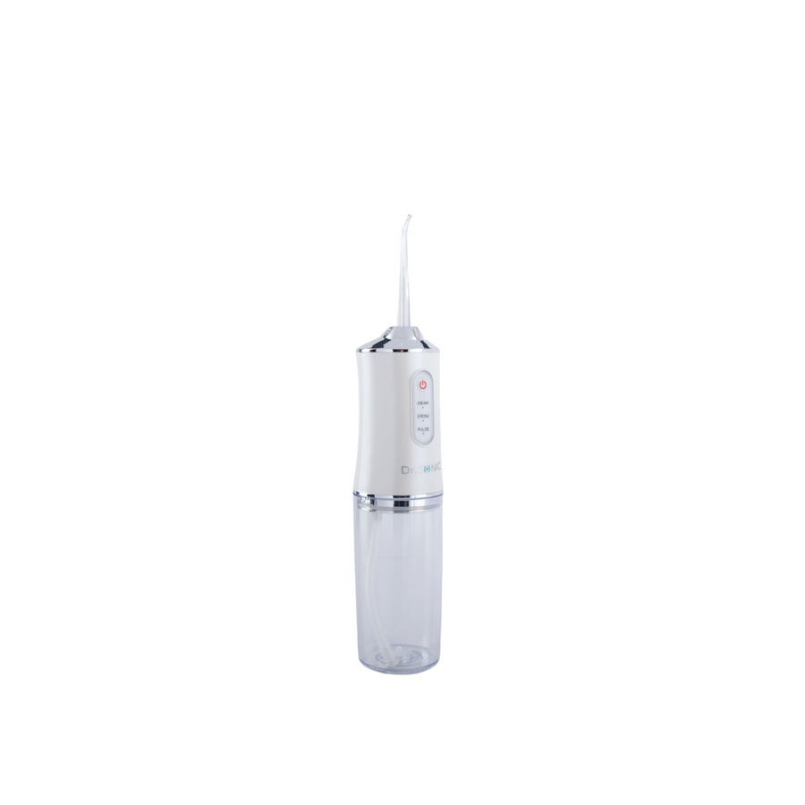 Dr. SONIC 6886 akkumulátoros szájzuhany  3 fokozattal, 4 különböző fúvókával (fehér)